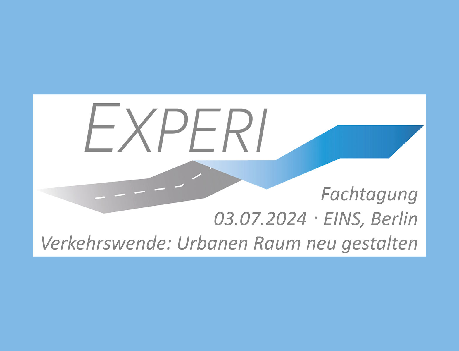 EXPERI symposium on transport transition: Redesigning urban space on 03 July